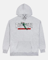 Thrasher Red Curb By Lsd Worldpeace Ash Grey Sweatshirt