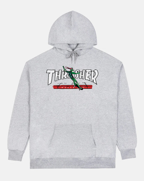 Thrasher Red Curb By Lsd Worldpeace Ash Grey Sweatshirt