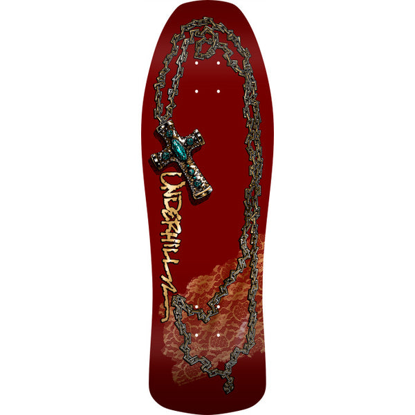 Powell Peralta Ray Underhill Cross Burgundy/Gold Foil Deck