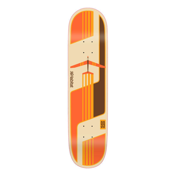 Habitat Glider Orange 8.3 Twin Tail Deck