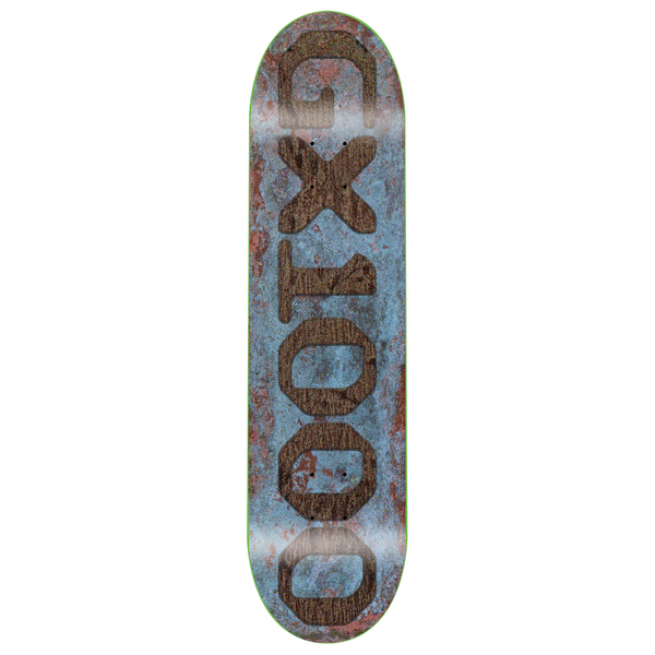 GX1000 OG Logo Patina Blueish W/ Brown Font 8.0 Deck