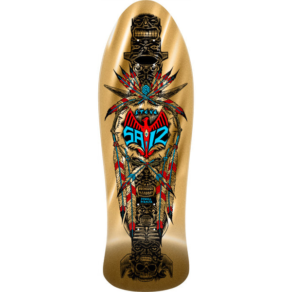 Powell Peralta Steve Saiz Totem Gold Foil 10.0 Deck
