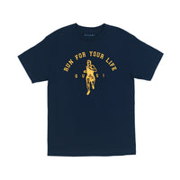 Quasi Run Navy T-Shirt