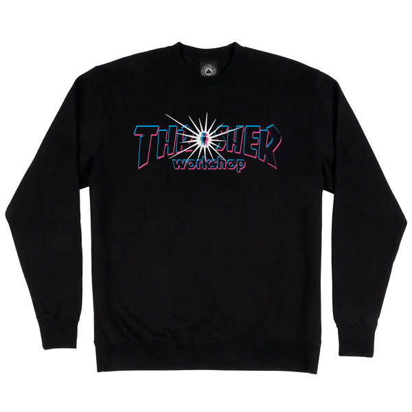 Thrasher x Alien Workshop Nova Black Crew Sweatshirt
